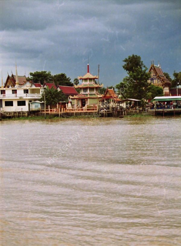 Buildings, Mae Nam Chao Phrayal River, Ayutthaya to Bangkok